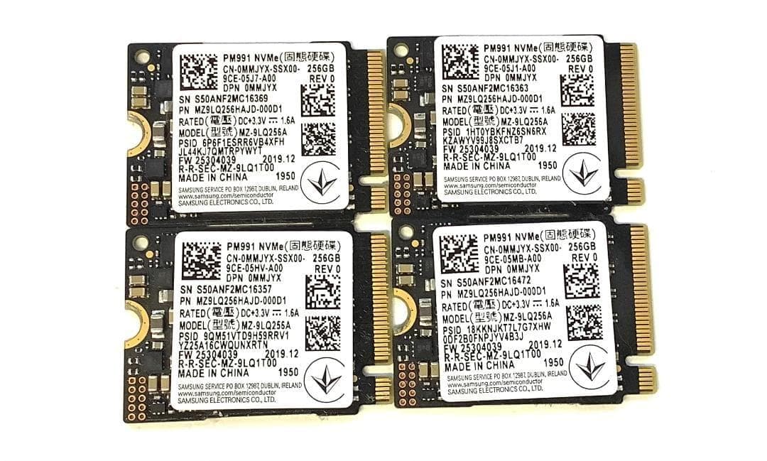 ➁-WA05-SAMSUNG NVMe 256GB SSD 4点
