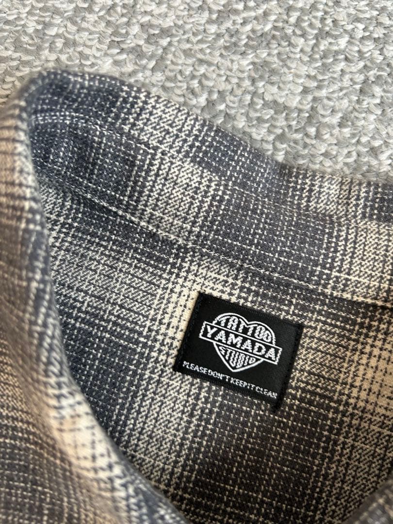 tattoo studio yamada 山田蓮オンブレ グレーシャツ　M