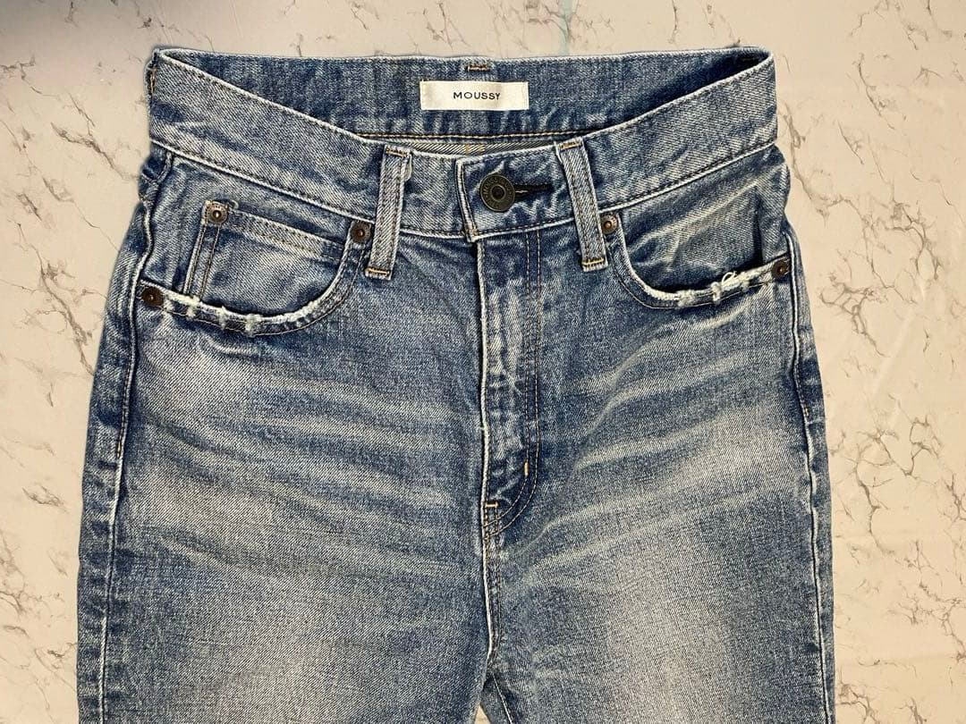 【美品】MOUSSY マウジー MVS FLARE フレアデニム 25インチ