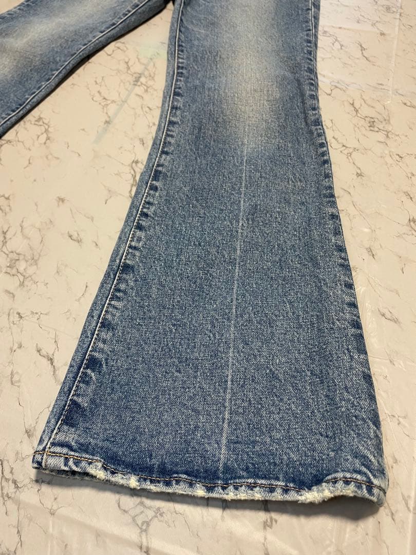 【美品】MOUSSY マウジー MVS FLARE フレアデニム 25インチ