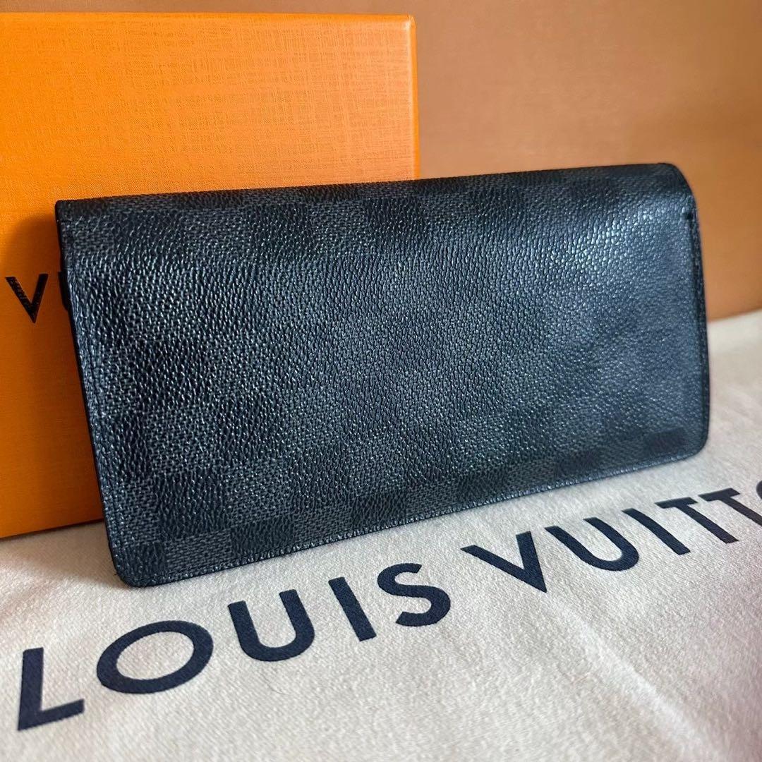 【超極上美品】ルイヴィトン ダミエ グラフィット ポルトフォイユ ブラザ 長財布