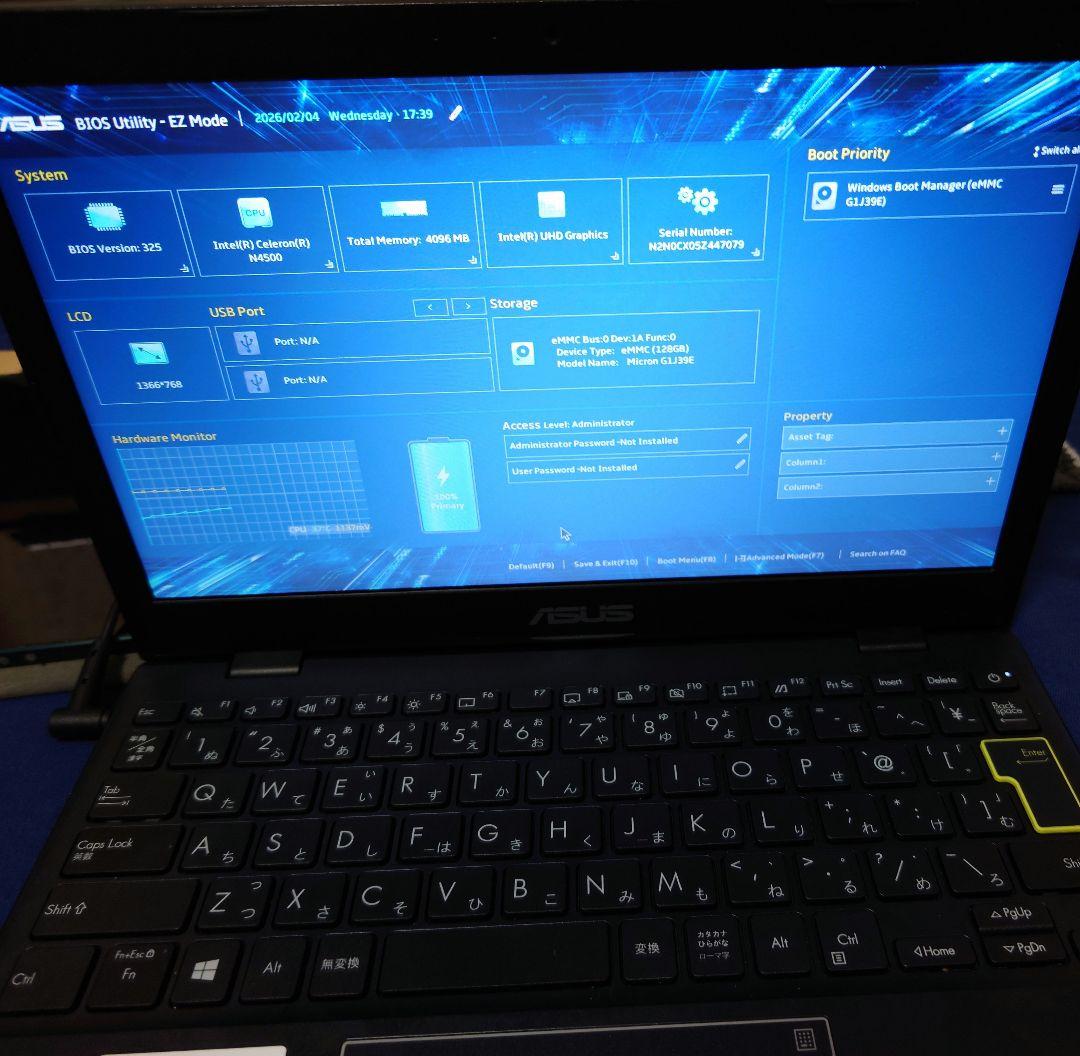 k*K様 ASUS ノートパソコン E210KA ピーコックブルー