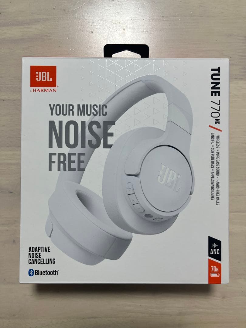 JBL TUNE 770NC ワイヤレスヘッドフォン ホワイト