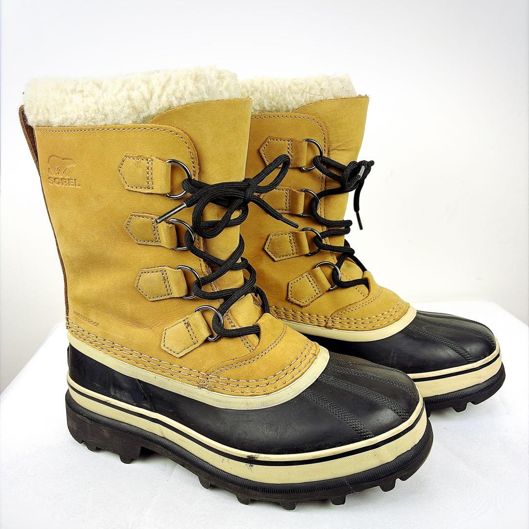 美品✨ソレル カリブー スノーブーツ24cm NL1005 ウォータープルーフ