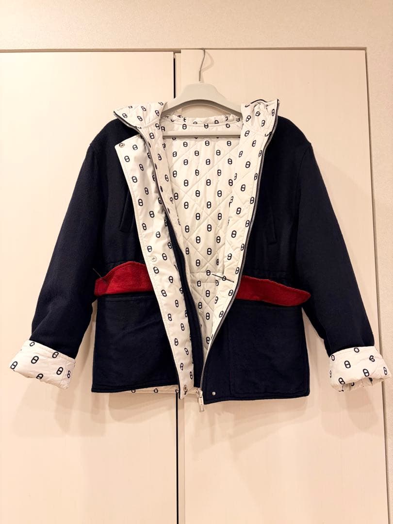 最終価格❗️極希少❤︎HERMÈS エルメス リバーシブル ダウンコート