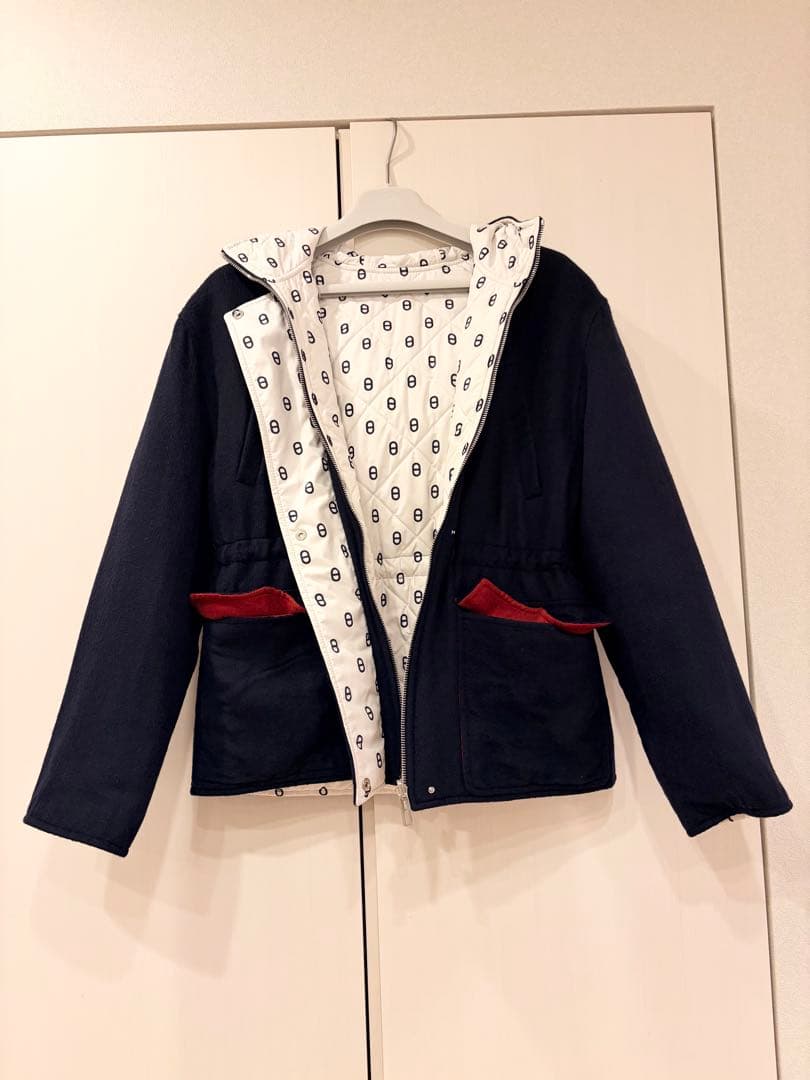 最終価格❗️極希少❤︎HERMÈS エルメス リバーシブル ダウンコート