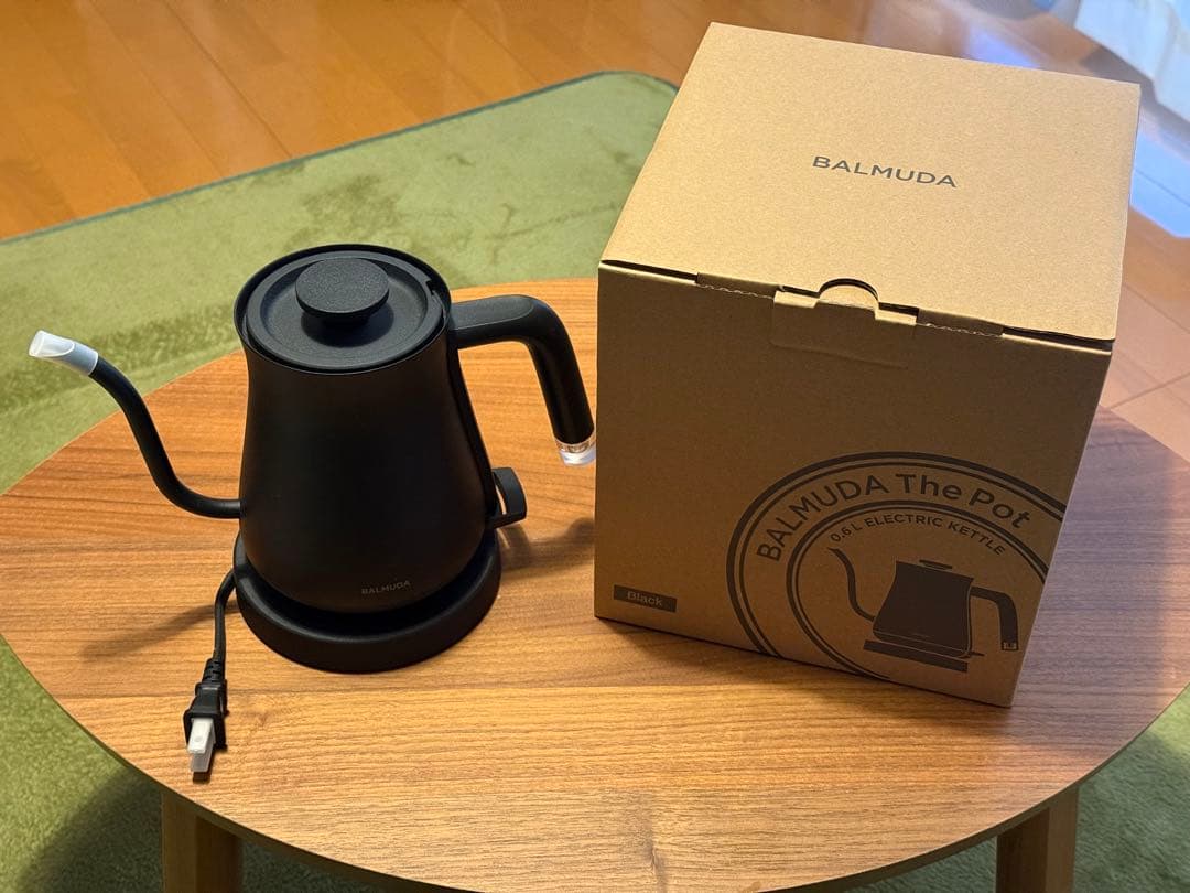 BALMUDA The Pot ブラック 電気ケトル　0.6L 箱あり