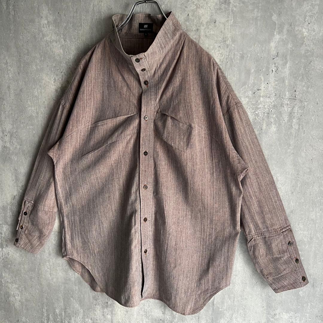 im ISSEY MIYAKE　80s　イッセイミヤケ　変形襟　デザインシャツ