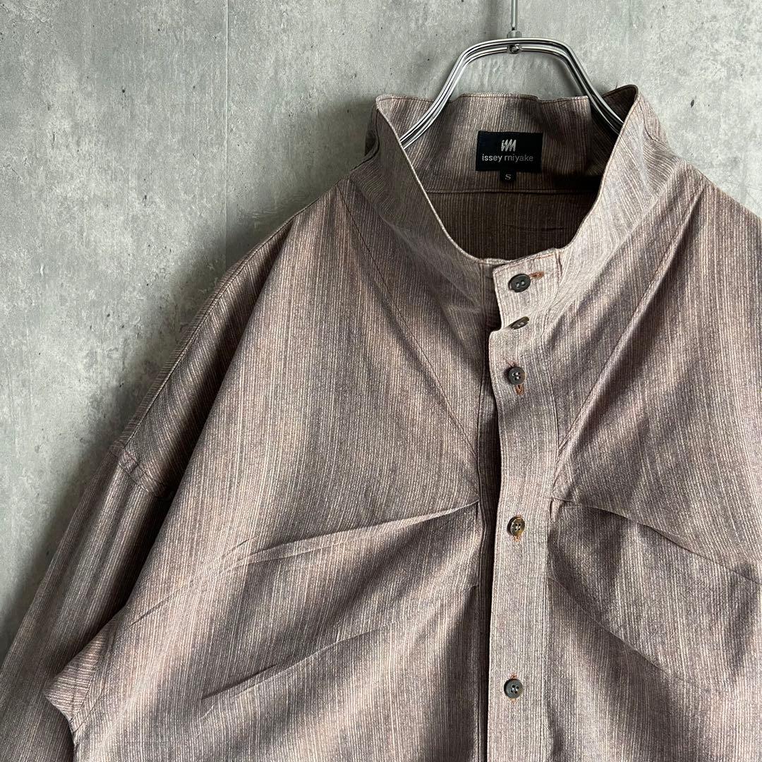 im ISSEY MIYAKE　80s　イッセイミヤケ　変形襟　デザインシャツ