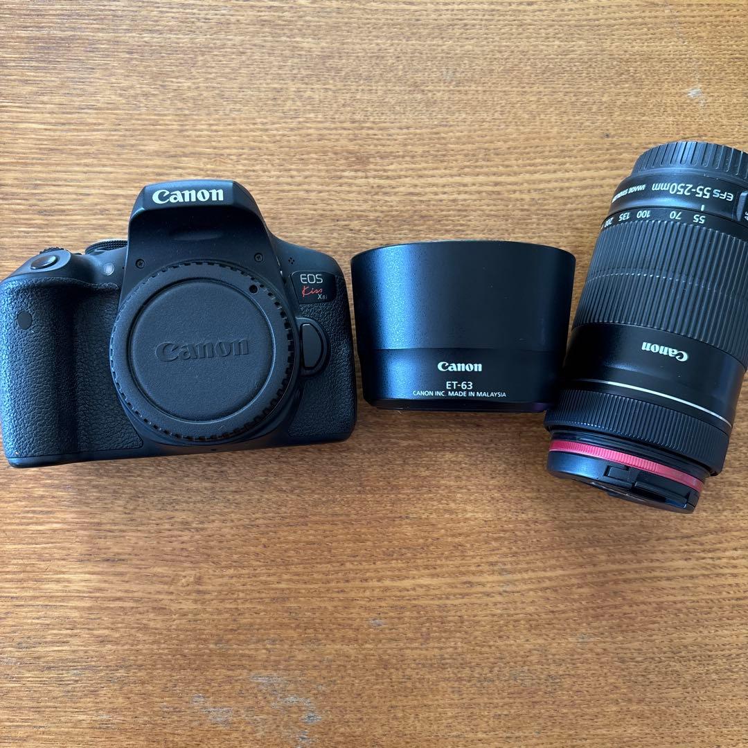 セット　Canon EOS kiss x8i レンズ　カバー　バッテリー