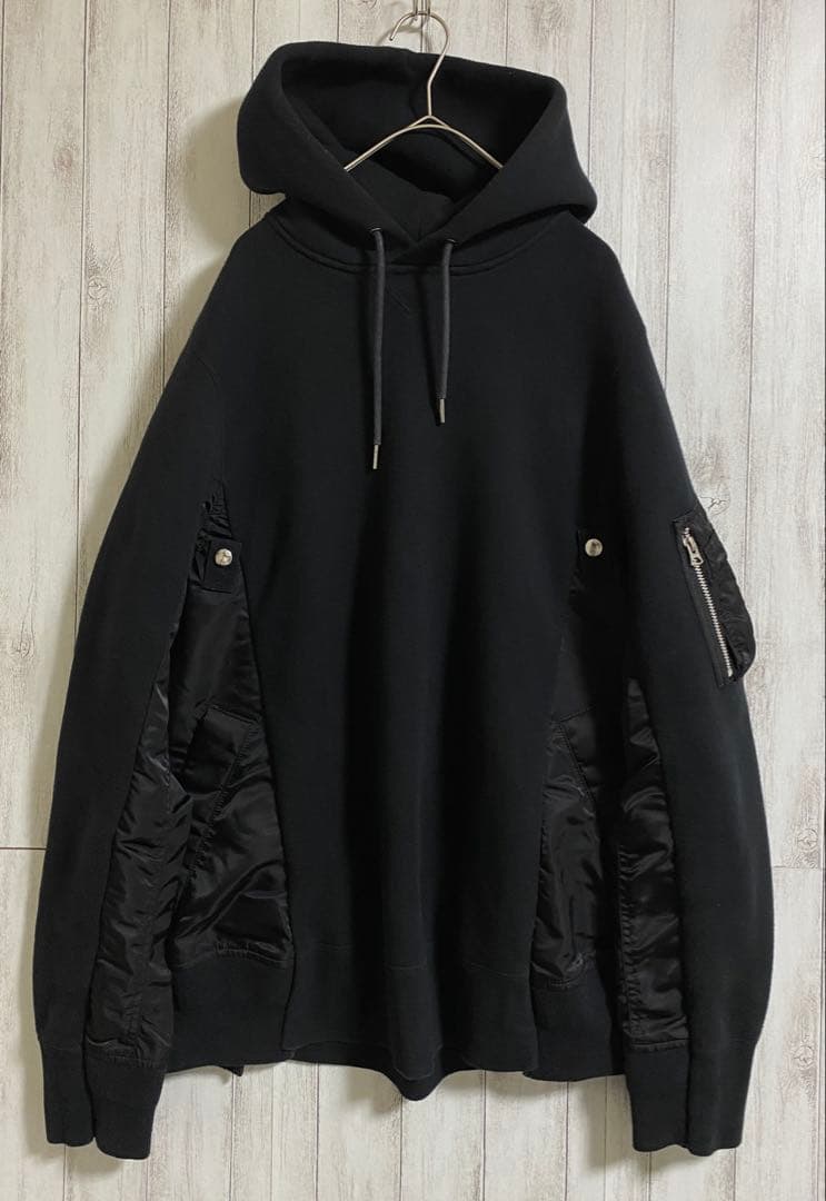 トップス sacai Sponge Sweat x MA-1 Hoodie 3