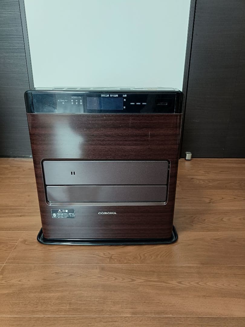 CORONA 石油ファンヒーター ブラウン グレード高 木目調