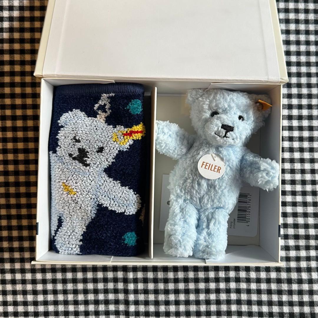 フェイラー×シュタイフ　テディベア　キーリングスセット