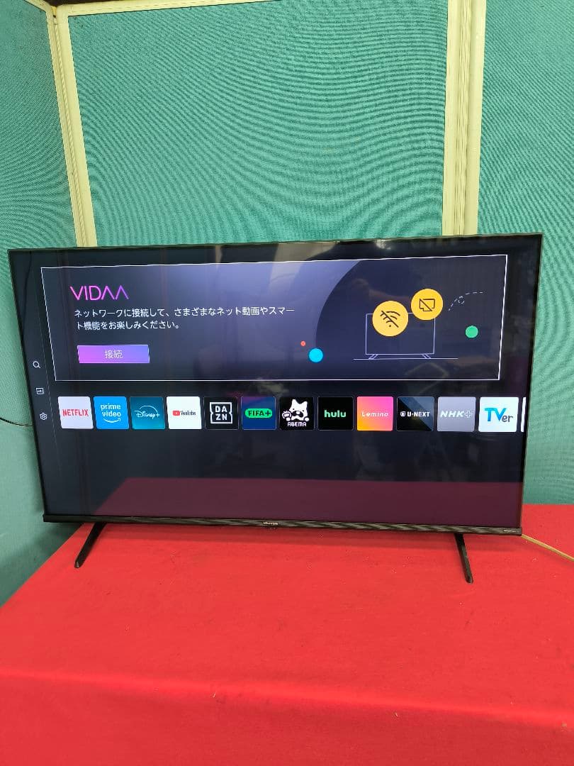 2024年製　ハイセンス 43V型 4K内蔵液晶 テレビ　ネット動画43E6K