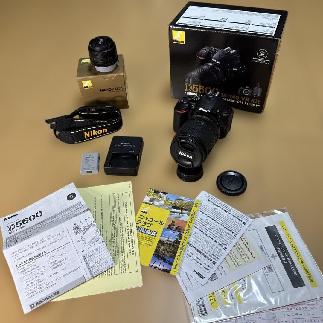 D5600 18-140 VRキット + 単焦点レンズ50mm f/1.8D