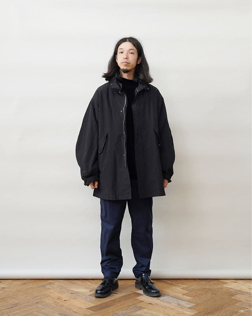 ATON AIR WEATHER SHORT MODS COAT サイズ4 黒