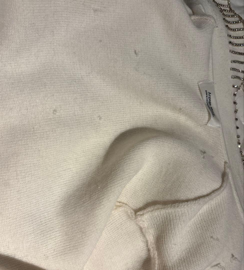 人気完売　Arpege story 衿ビジューカーデ