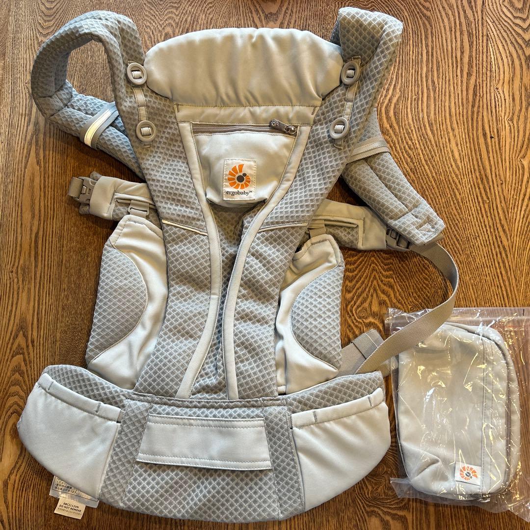 ほぼ未使用★エルゴベビー 抱っこひも グレー メッシュ