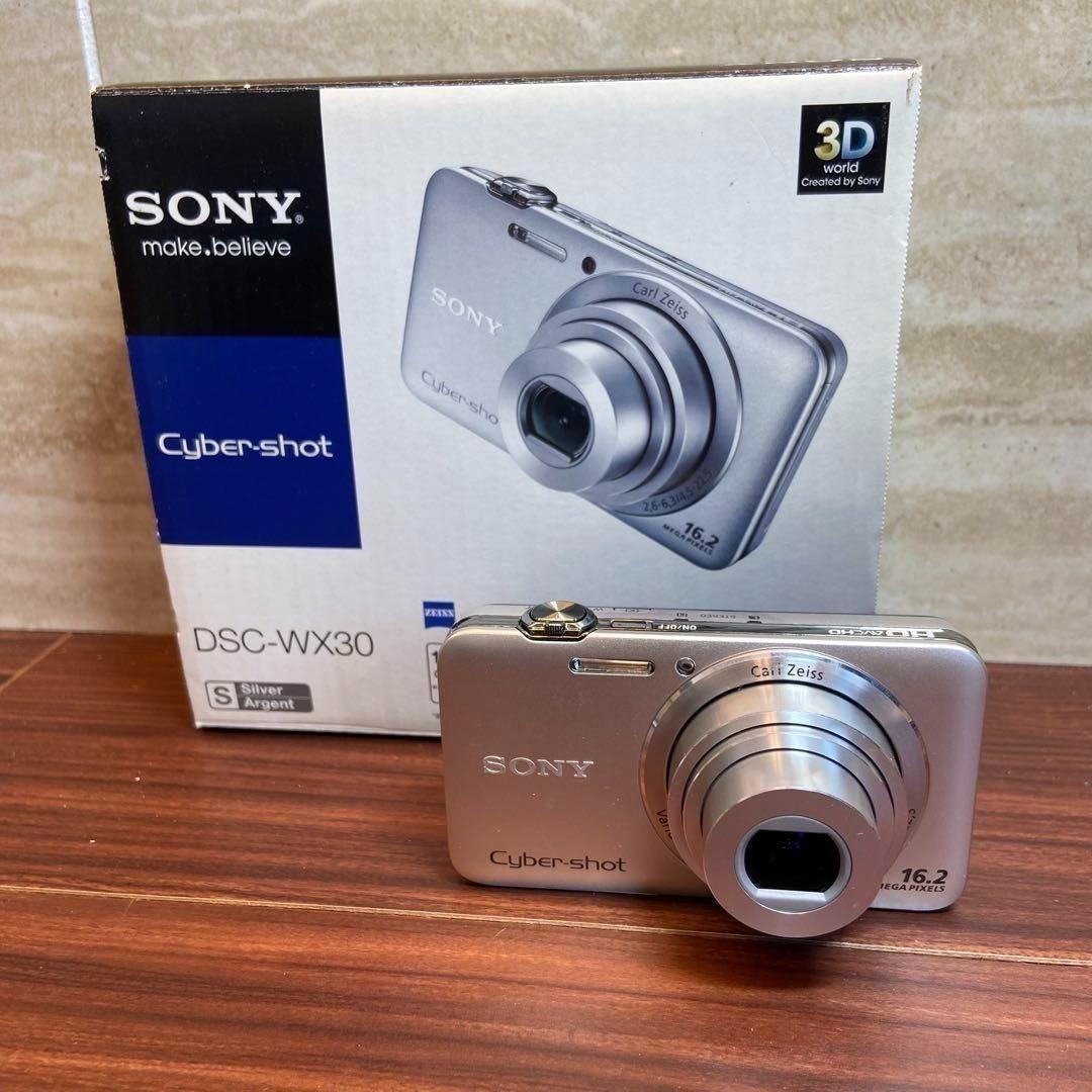 SONY Cyber-shot DSC-WX30 シルバー デジカメ3795