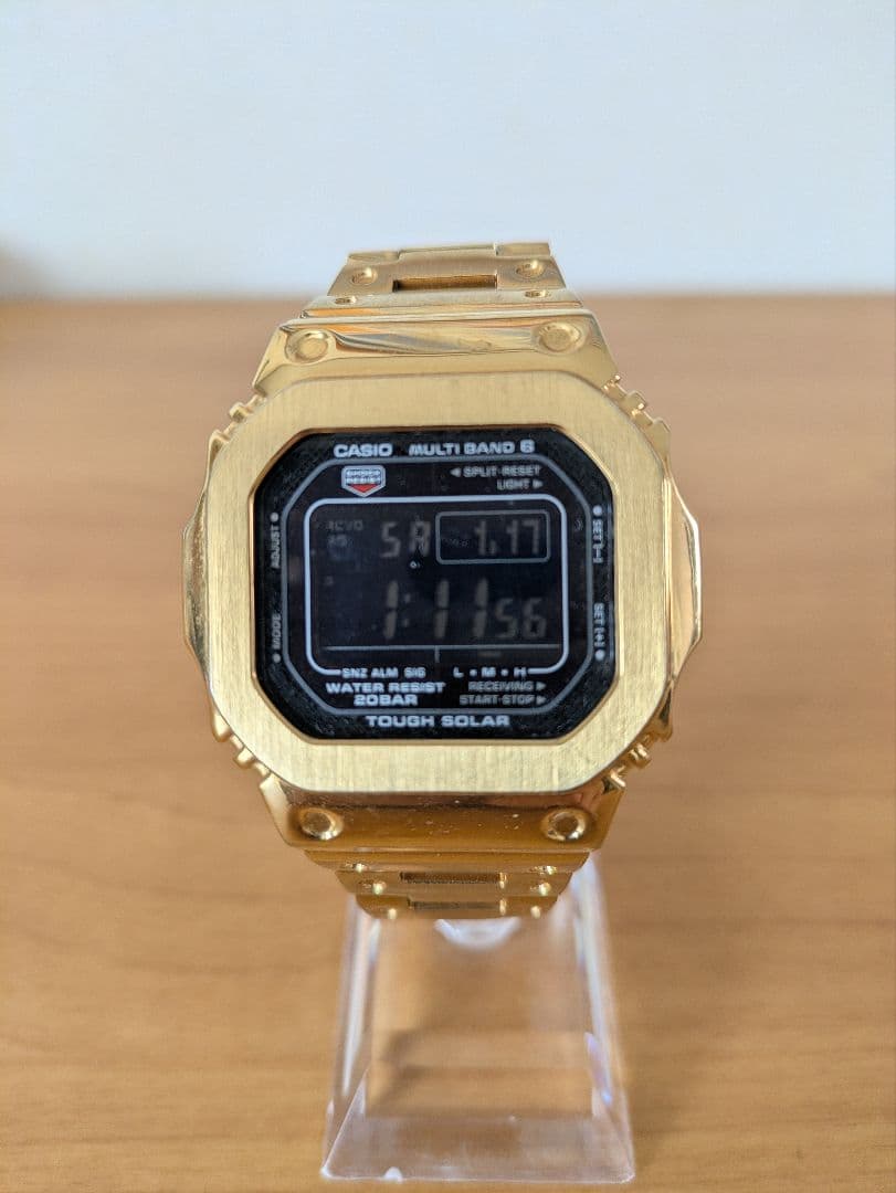 CASIO G-SHOCK 5610シリーズ　ソーラー電波時計　メタルカスタム