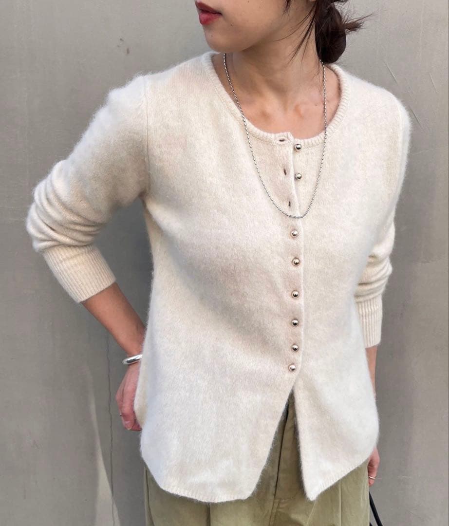 【SHENERY】ラクーンぺプラムカーディガン