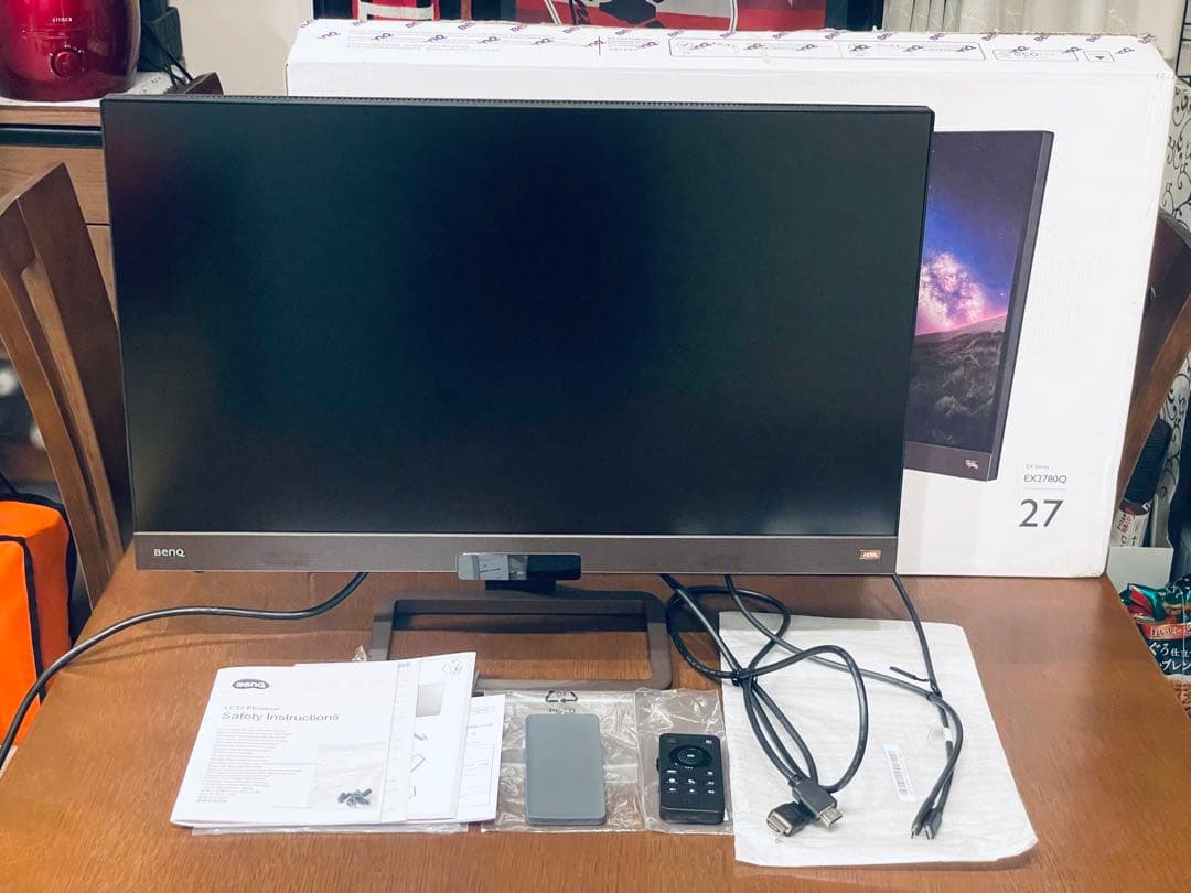 BenQ ゲーミングモニター リモコン付属 EX2780Q EX-2780Q-T