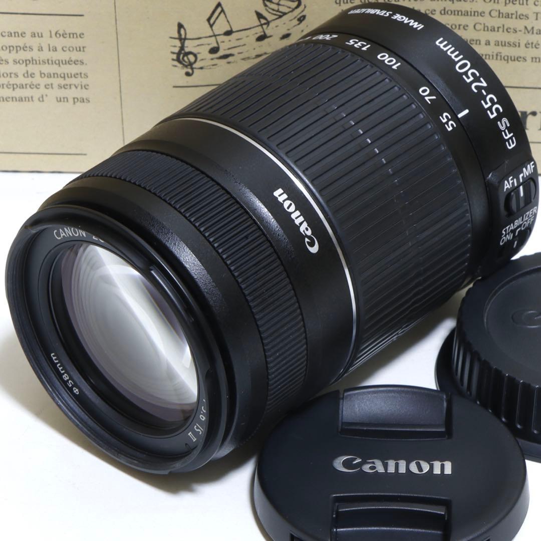 ⭐︎望遠&手ブレ&軽量&良光学⭐︎ Canon純正 55-250mm IS II型♫