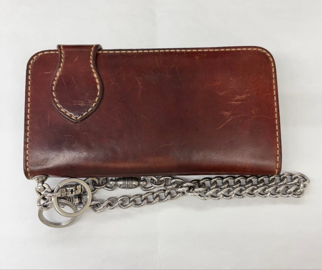 み*Ｇ様 FUNNY バイカーズウォレット　レザー長財布　ブラウン系　ファニー