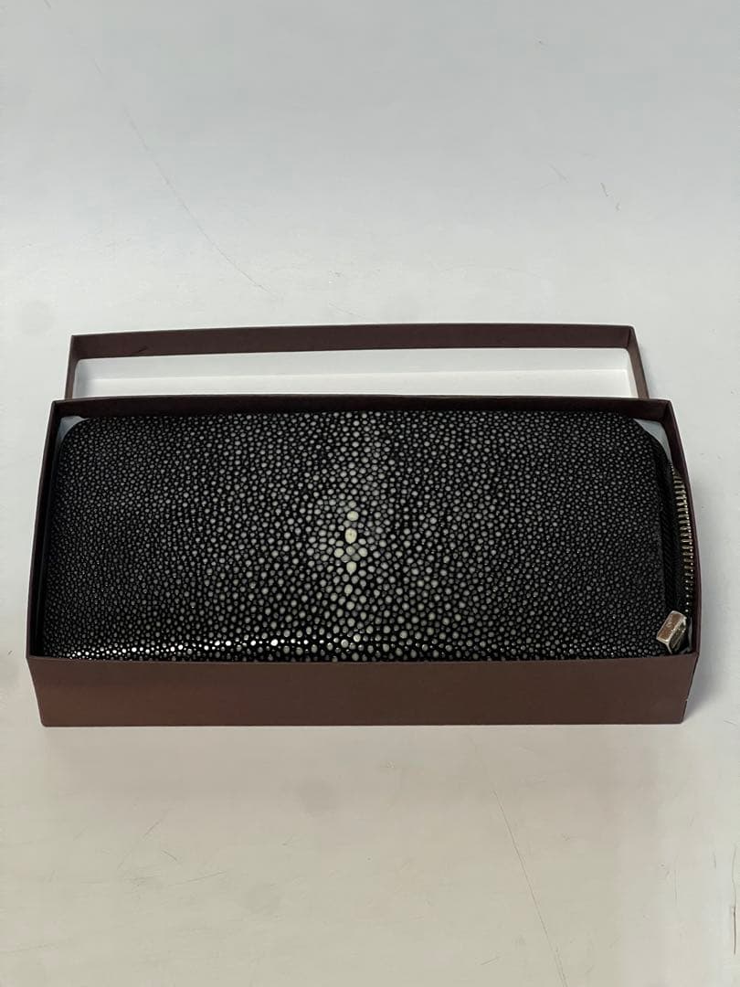 PRECIOUS PRESTIGE/長財布/黒/ガルーシャ エイ革