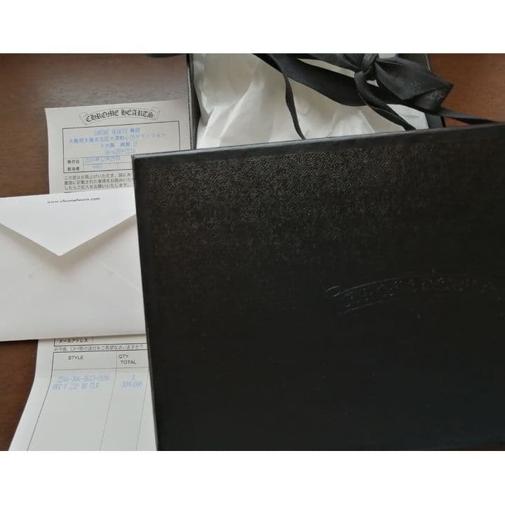 c　クロムハーツ ウォレット REC F ZIP #2 フレア 白