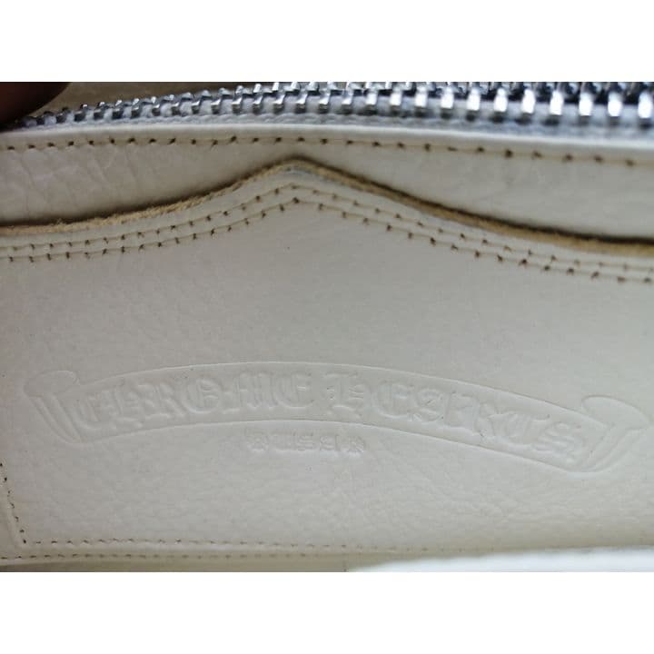c　クロムハーツ ウォレット REC F ZIP #2 フレア 白