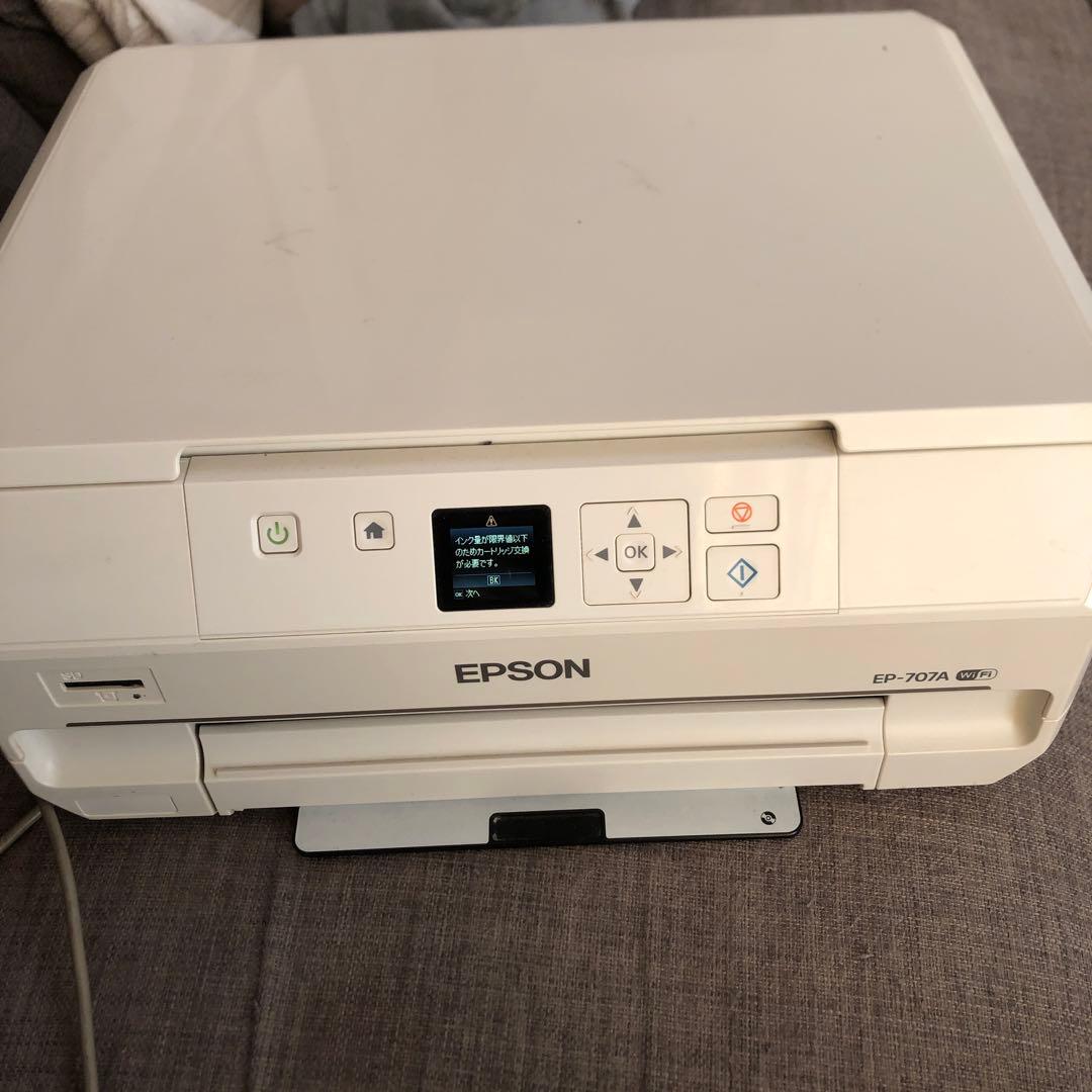 EPSON EP-707A インクジェットプリンター【使用可能だがジャンク扱い】