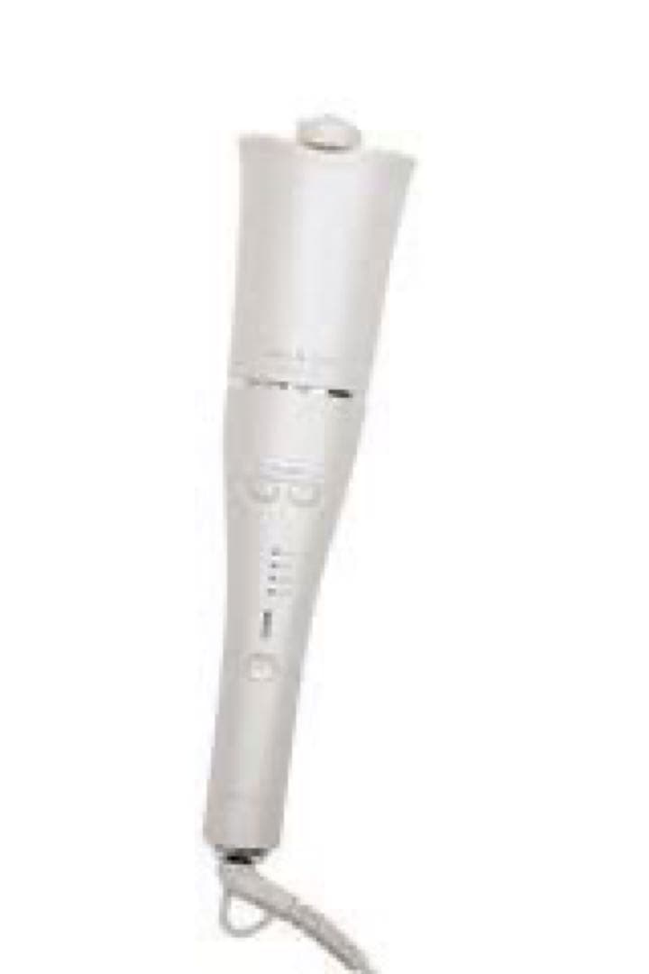 【値下げ中】ホワイト カールヘアアイロン 温度調節機能付き