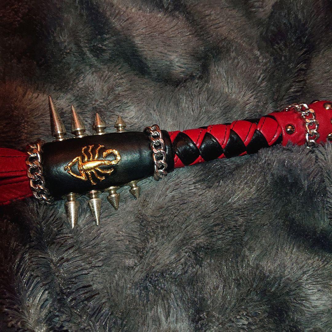 紅蠍様　本格バラ鞭＆首輪セット　激レア!!!