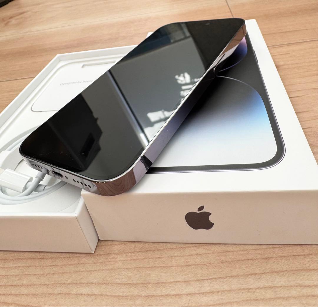 【美品】iPhone 14 Pro 256GB ディープパープル　SIMフリー