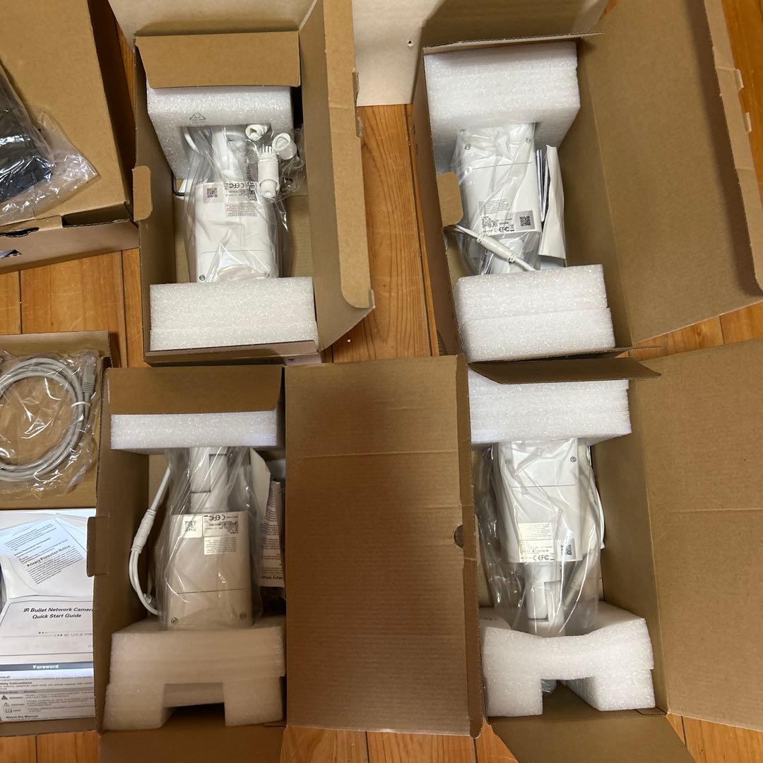 新品未使用　防犯カメラセット　4MP内蔵NVR IPカメラ4台セット