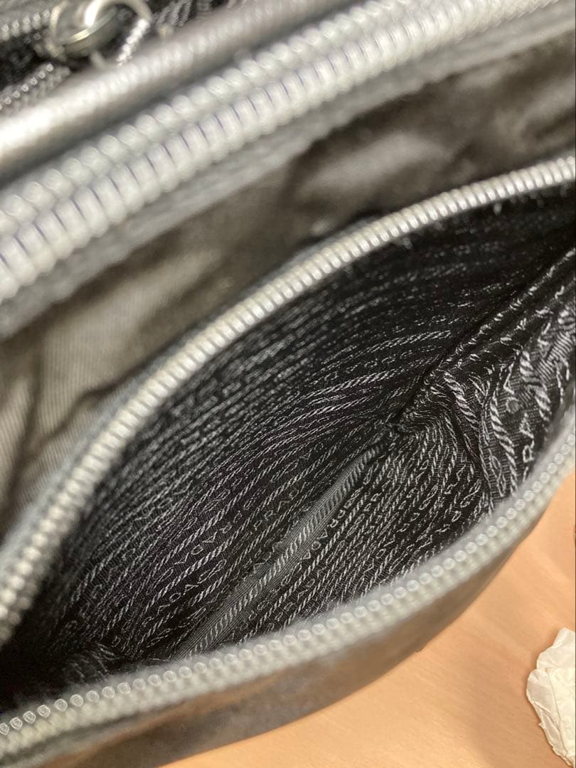 美品★PRADA★プラダ★メッセンジャーバッグ ★サフィアーノ×ナイロン★