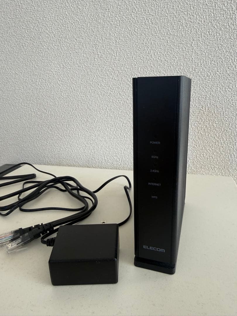 ELECOM 縦型ルーター WPS機能 4ポート