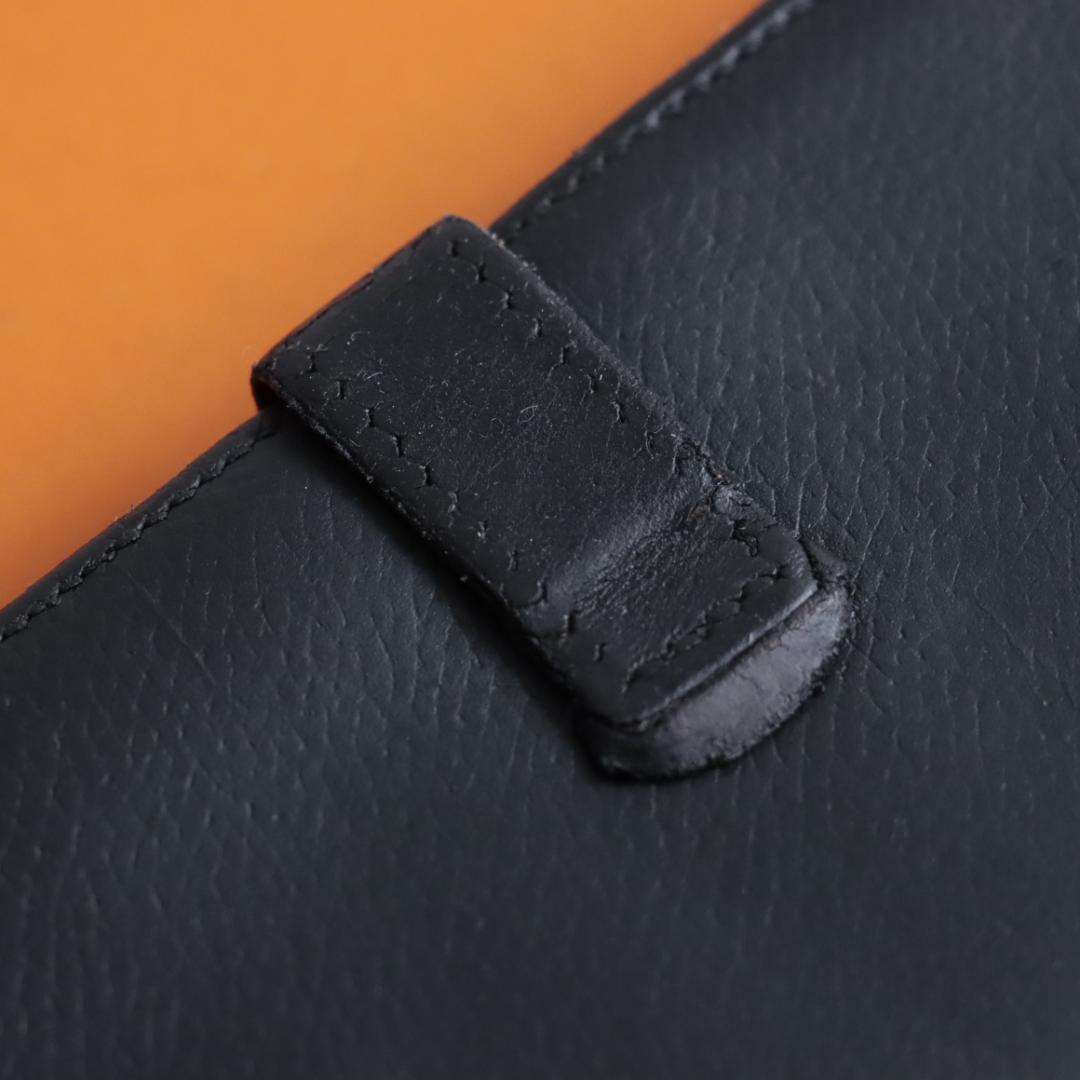 エルメス　Hermes　ベアン　スフレ　長財布　バイカラー　ロングウォレット