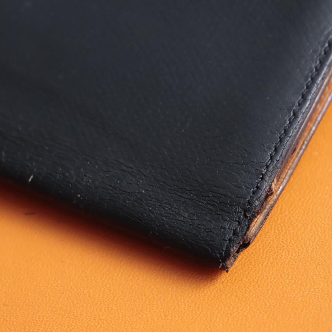 エルメス　Hermes　ベアン　スフレ　長財布　バイカラー　ロングウォレット