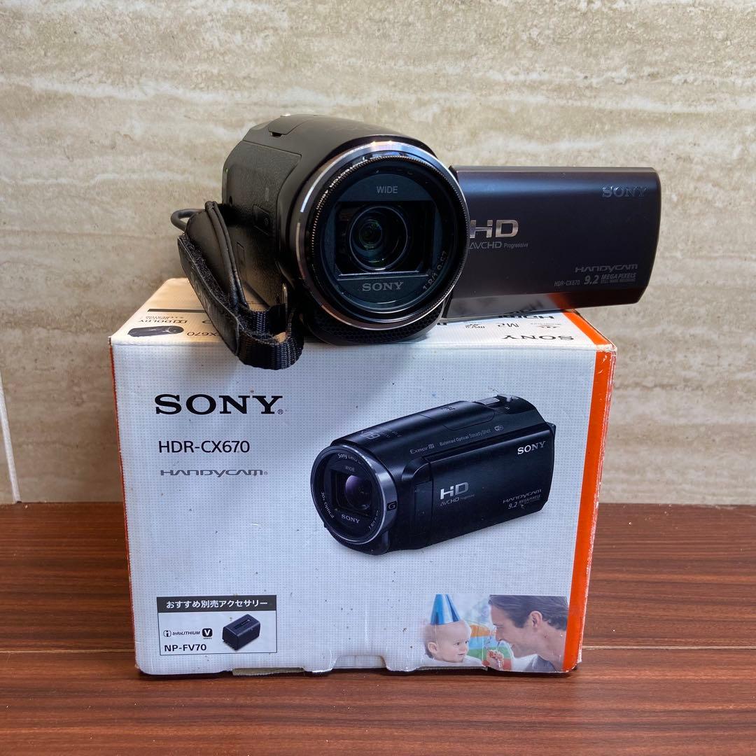 SONY HDR-CX670 ビデオカメラ ほぼ新品 4294