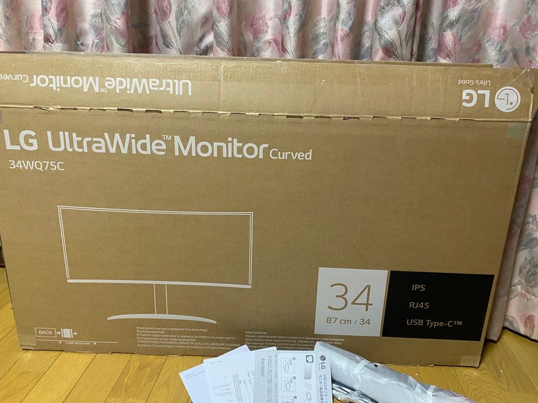 LG UltraWide Monitor 34WQ75C 本体