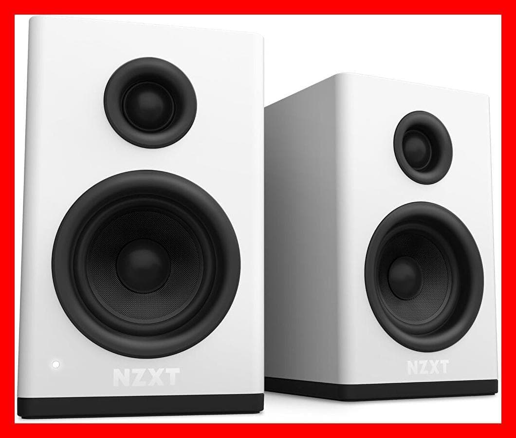 NZXT Relay Speakers ホワイト アンプ内蔵 PCスピーカー