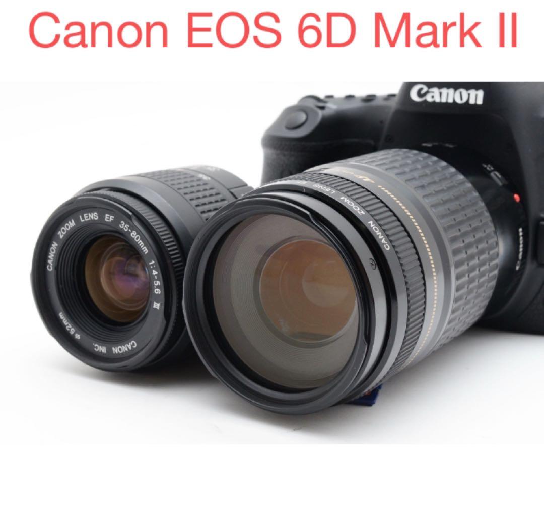 Canon EOS 6D Mark II標準&望遠ダブルレンズセット