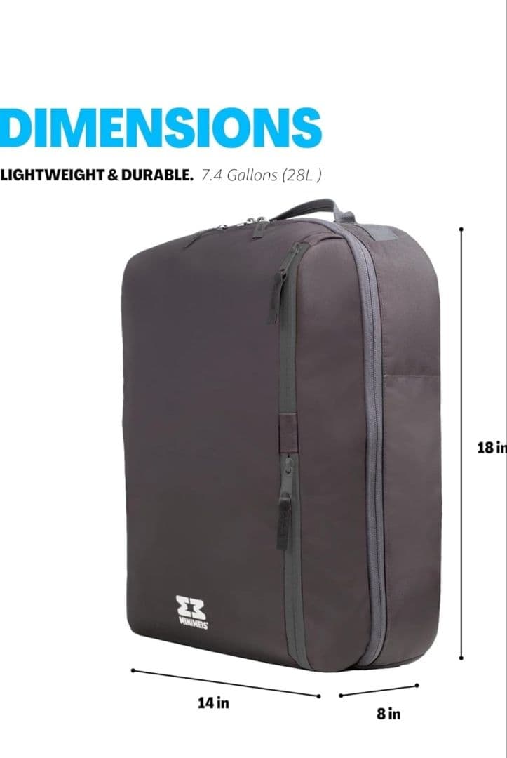 2商品セット【MINIMEIS G4】＋【旅行用バックパック】 ダークグレー