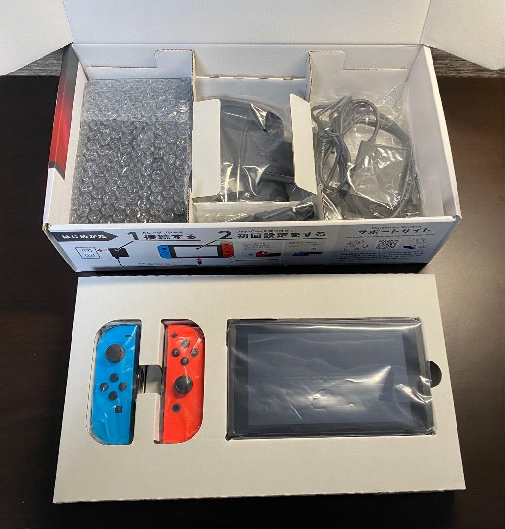 Nintendo Switch 本体 ＋画面保護フィルム貼付済み