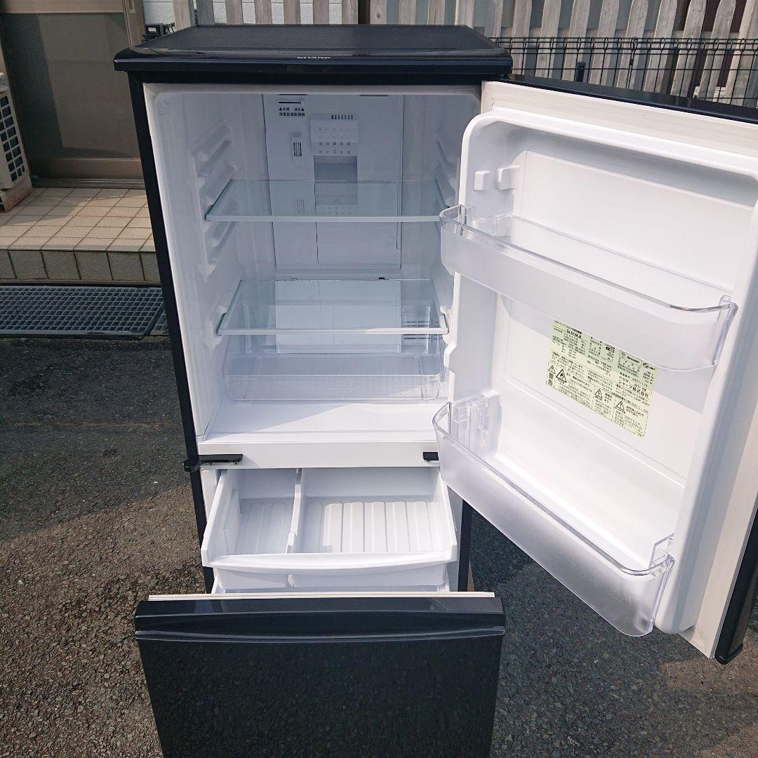 SHARP2014年製137L冷蔵庫 ブラック 送料/設置無料