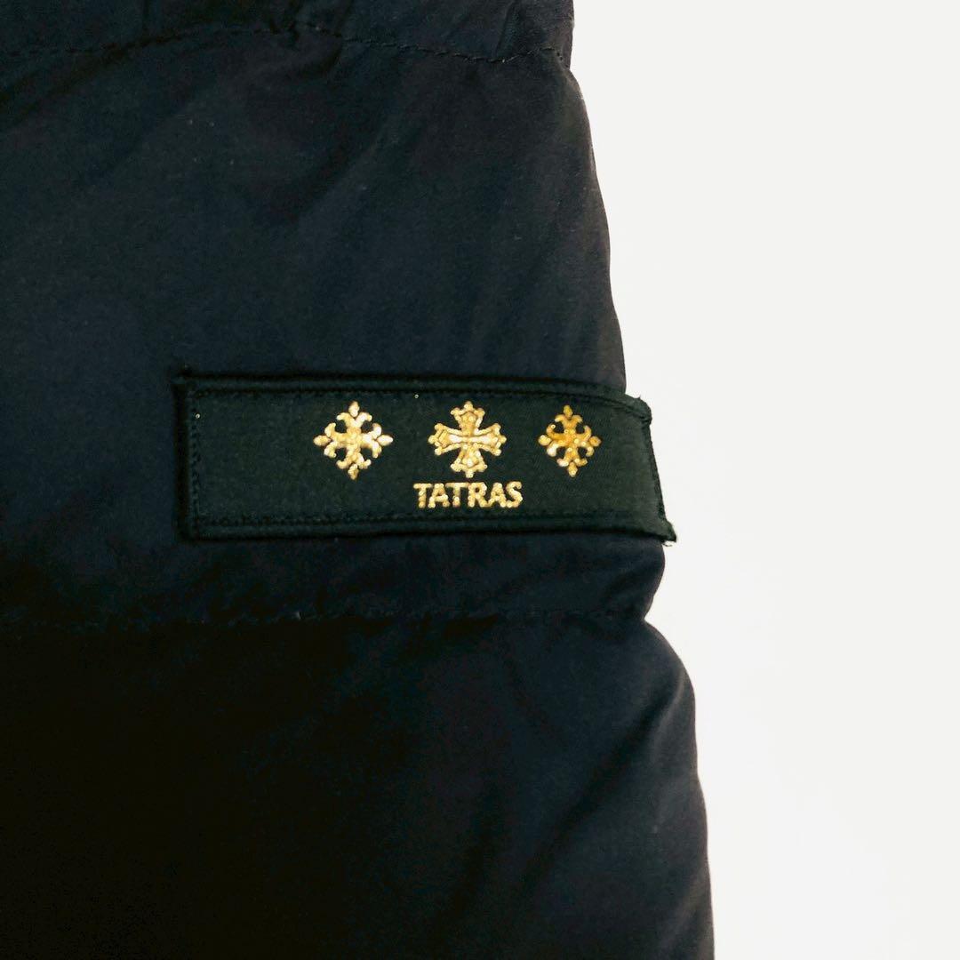 美品✨️タトラス　アゴーニャ　ダウンコート　ダブルブレスト　女優襟　ブラック　03