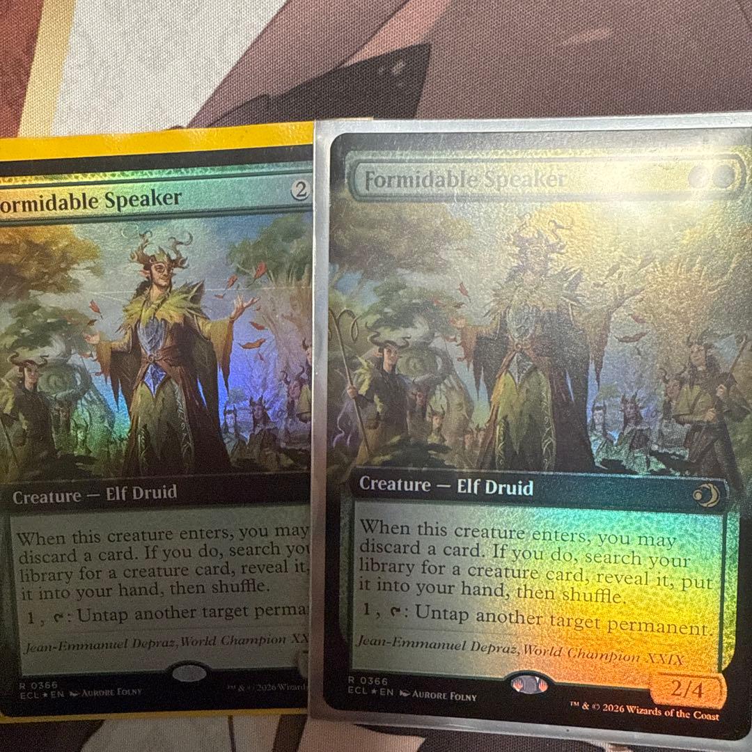 並外れた語り部 [ECL-BF] 緑R 英語 Foil 拡張アート　2枚