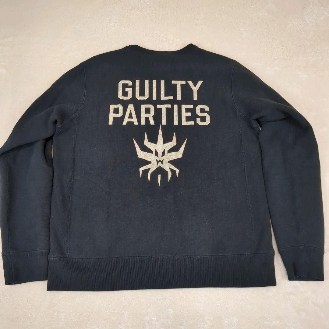 ワコマリア ワンポイント スウェット バックプリント ブラック Sサイズ